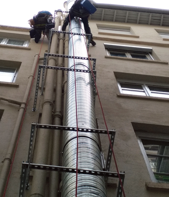 étapes pour installer hotte